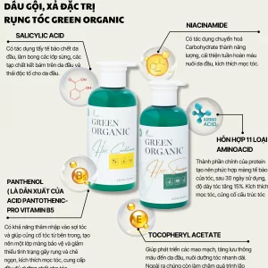 Dầu gội xả đặc trị rụng tóc GREEN ORGANIC